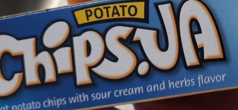 Фото - Чіпси картопляні зі смаком сметана і зелень Potato Chips Ua