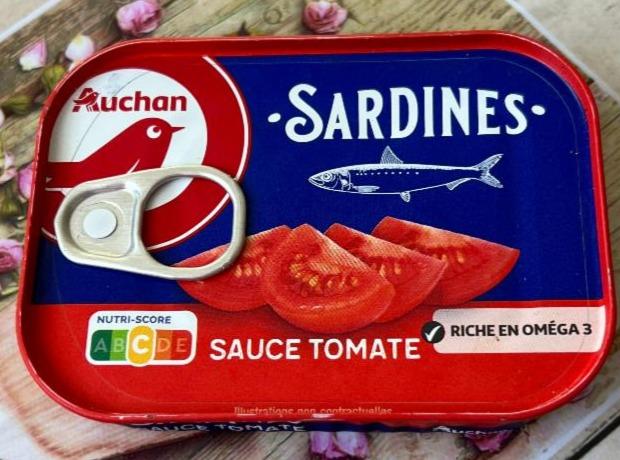 Фото - Сардини в томатному соусі Sardines Ашан Auchan