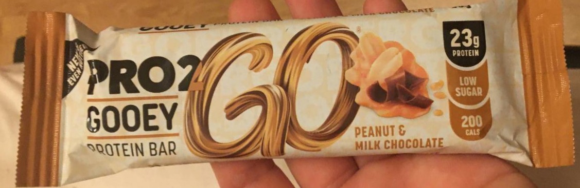 Фото - Peanut&milk chocolate bar Pro2Go