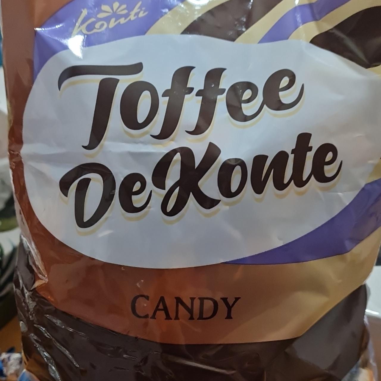 Фото - Toffee dekonte candy milk flavor Konti