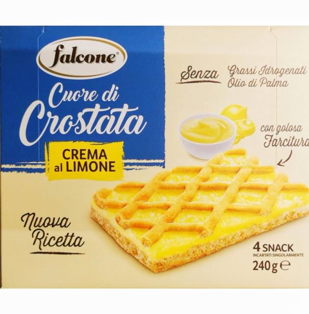 Фото - Печиво з лимонною начинкою Falcone Cuore di Crostata Crema al Limone