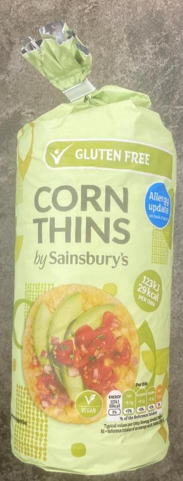 Фото - Corn Thins by Sainsbury's