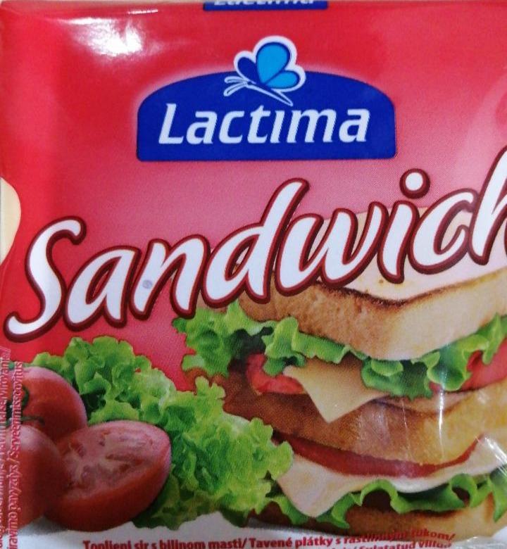 Фото - Сир плавлений Sandwich Lactima