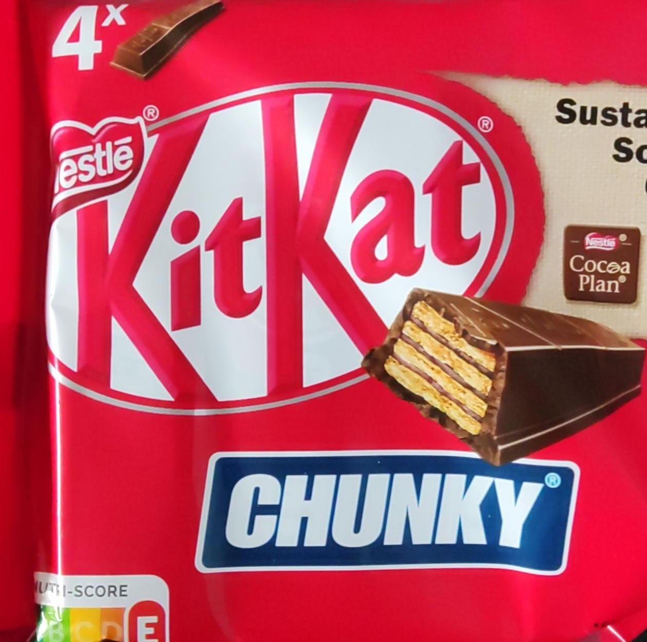 Фото - Набір батончиків у молочному шоколаді Chunky Kit Kat