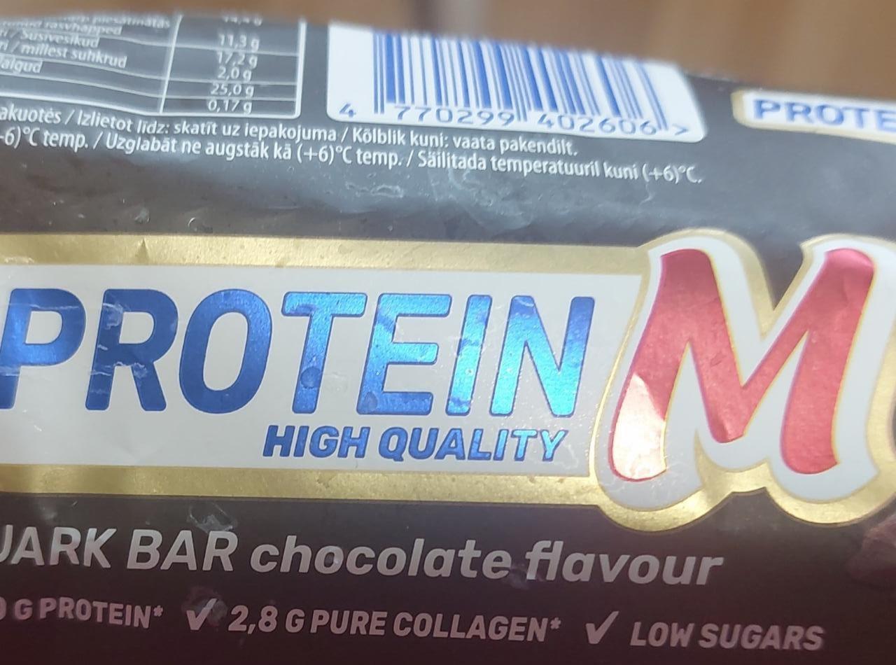Фото - Proteinowy batonik twarogowy z kolagenem o smaku czekoladowym Protein M