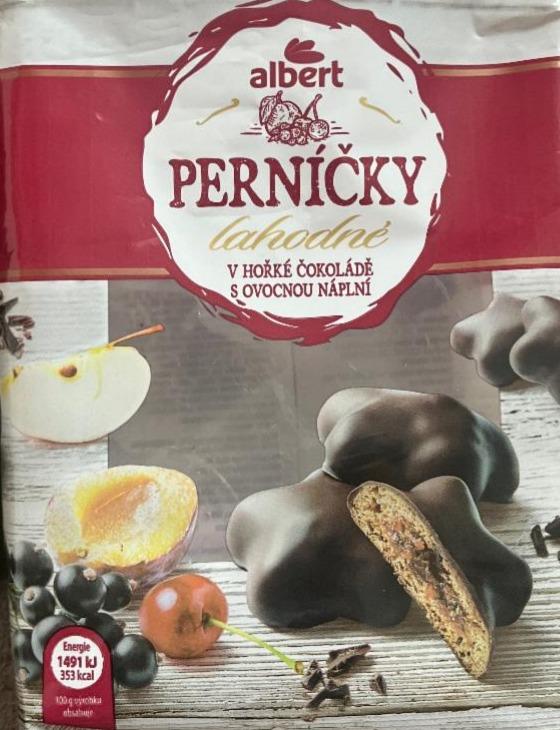 Фото - Perníčky v hořké čokoládě s ovocnou náplní Albert