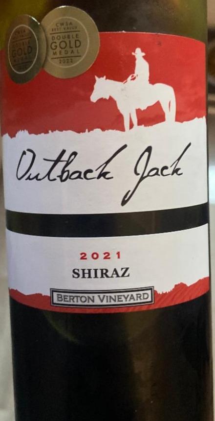 Фото - Вино червоне сухе Outback Jack Shiraz Berton Vineyard