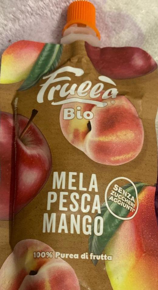 Фото - Фруктове пюре з яблука персика та манго органічного походження natura nuova