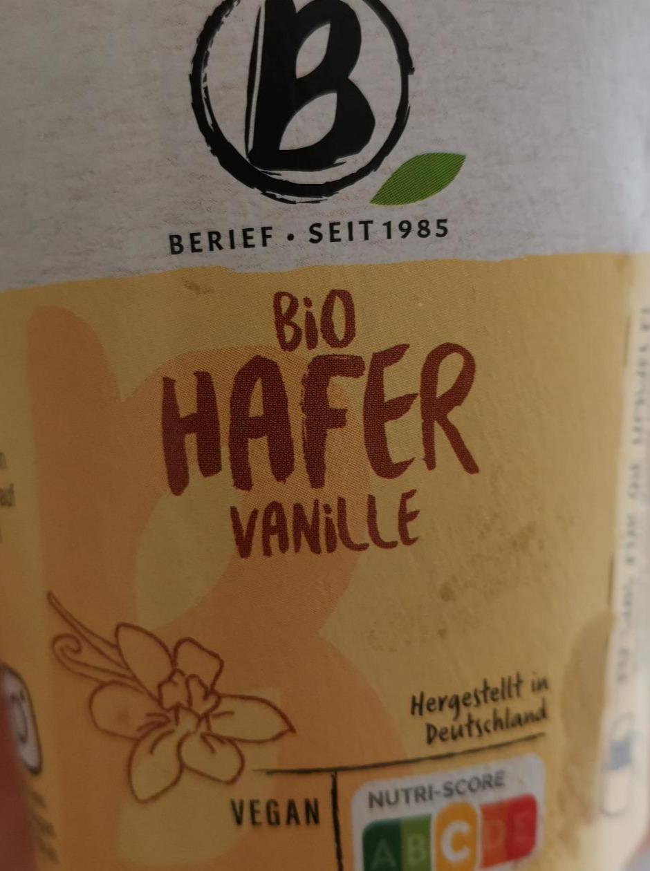 Фото - Йогурт рослинний ванільний Vanille Bio Hafer Berief