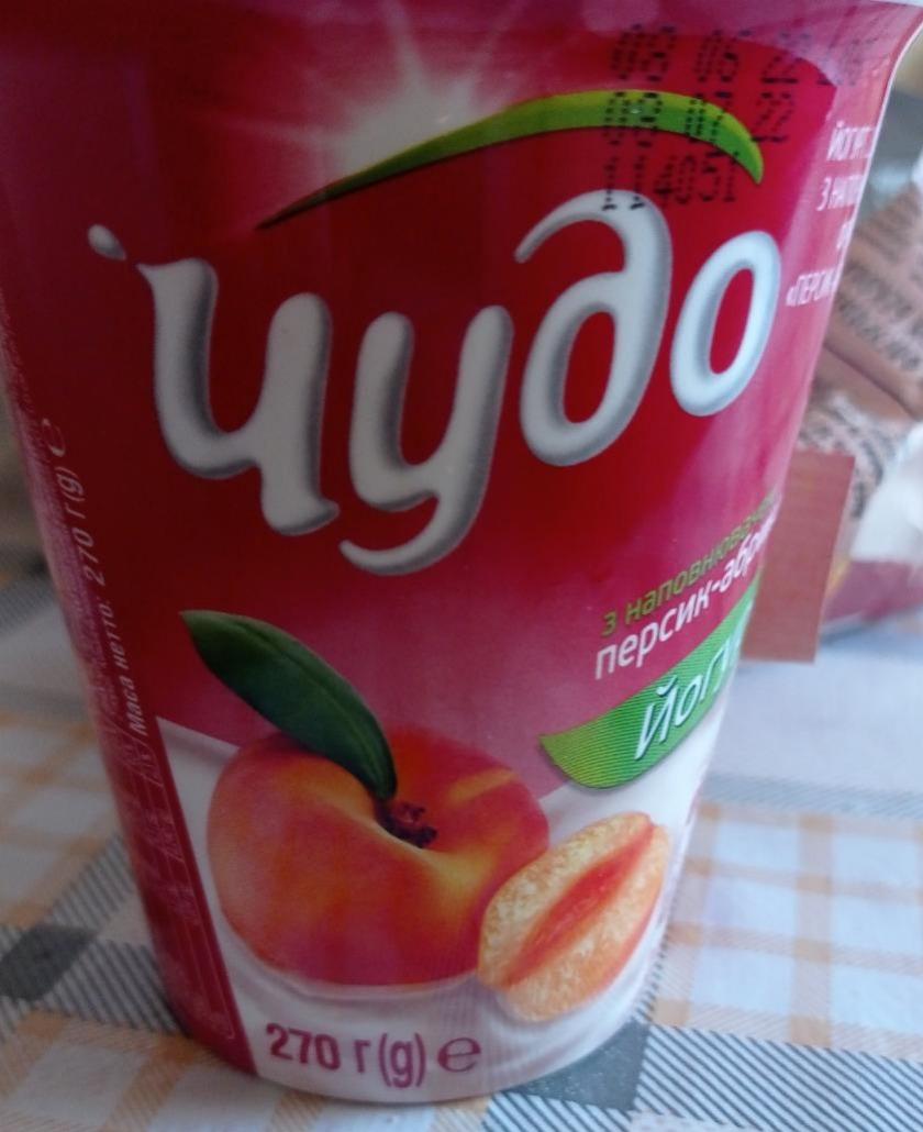Фото - Йогурт 2.5% персик-абрикос Чудо