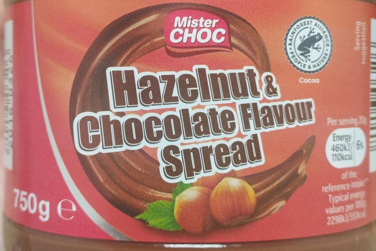 Фото - Спред зі смаком фундука та шоколаду Mister Choc