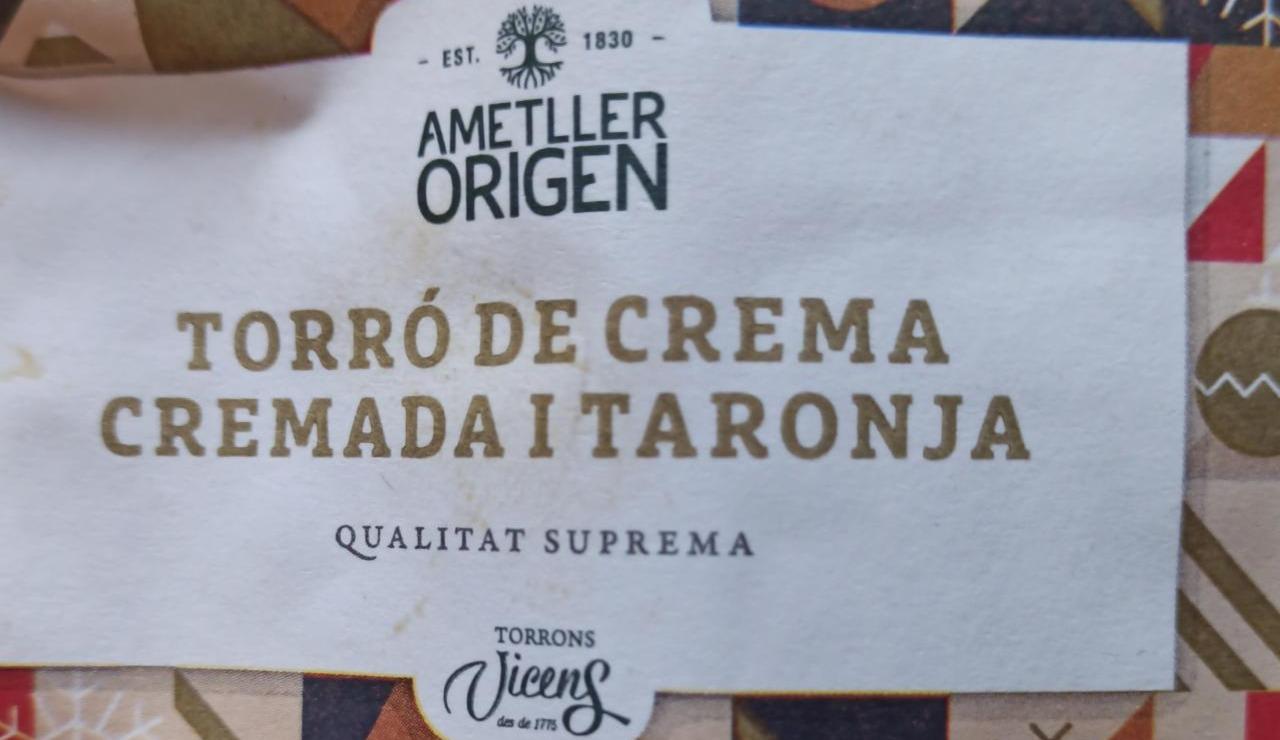 Фото - Палені вершки та апельсинова нуга Torró de crema cremada Ametller Origen