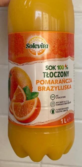 Фото - Sok 100% tłoczony pomarańcza brazylijska Solevita