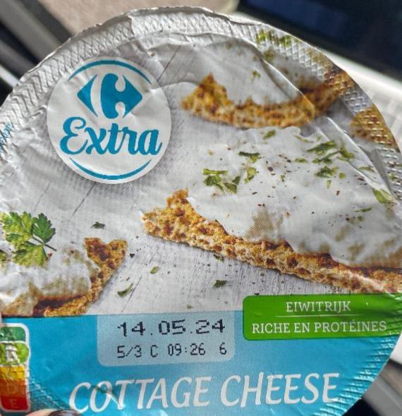 Фото - Сир кисломолочний Cottage Cheese Extra Carrefour