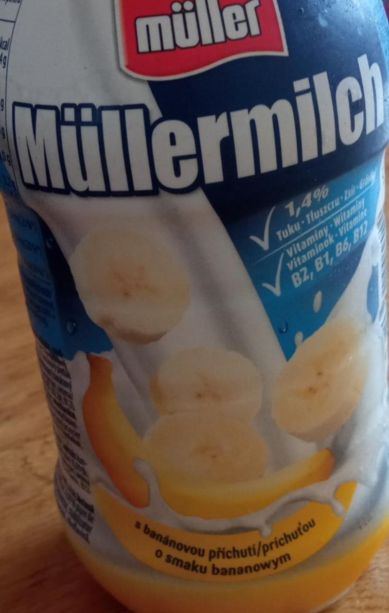 Фото - Напій молочний ароматизований банан Müllermilch