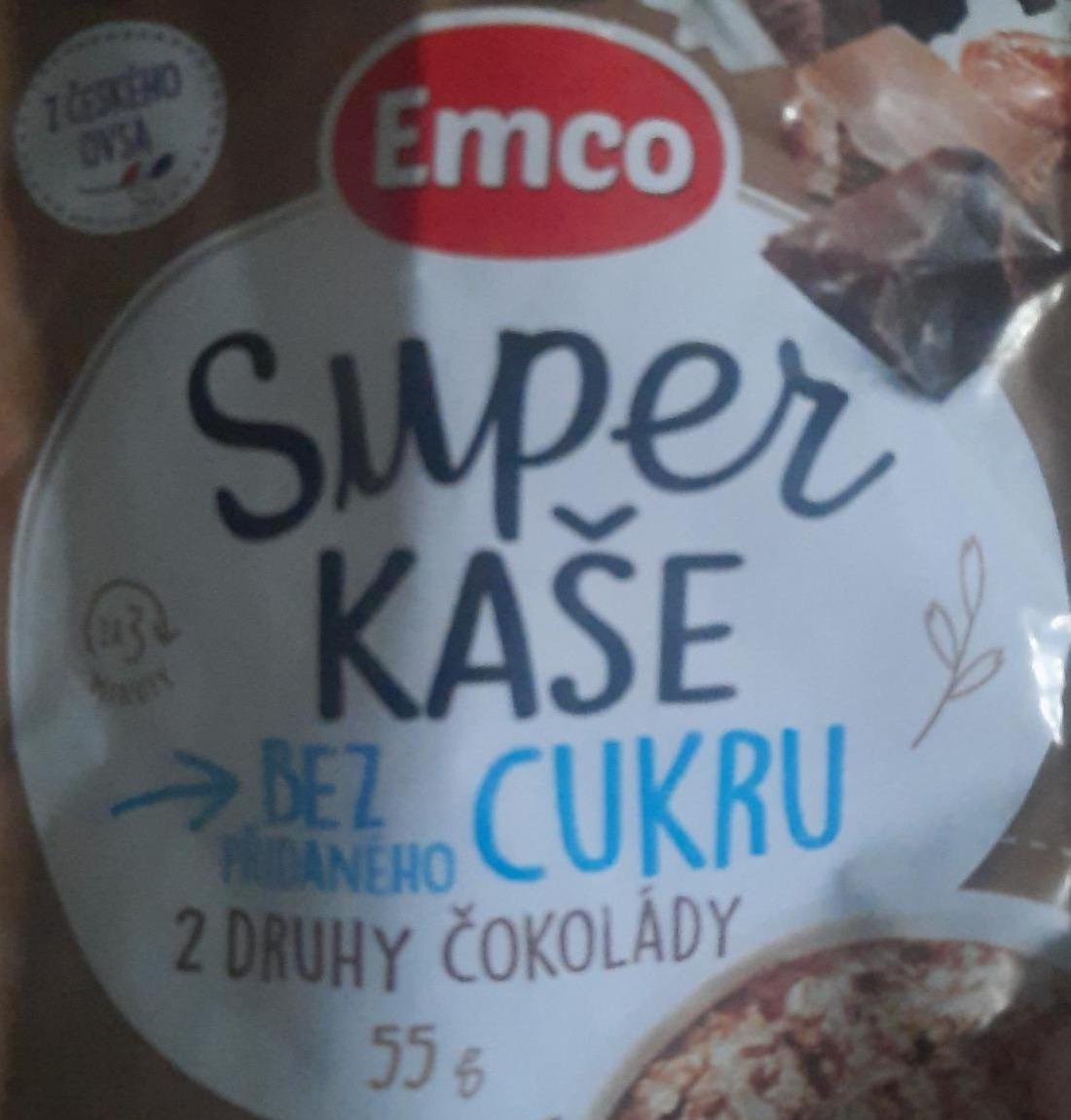 Фото - Super kaše bez přidaného cukru 2 druhy čokolády Emco