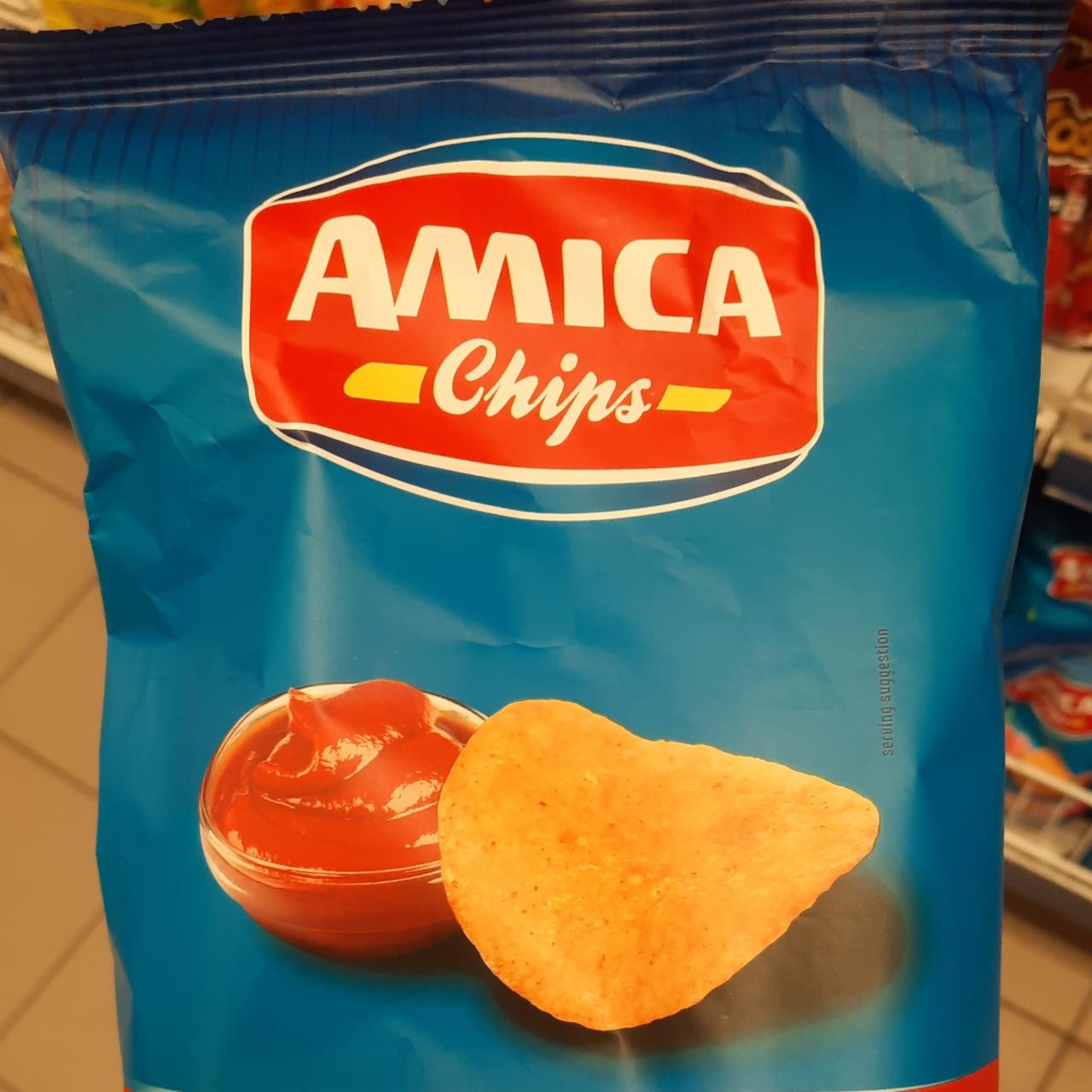 Фото - Чіпси картопляні зі смаком кетчупу Amica Chips
