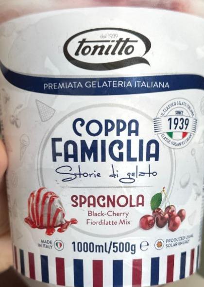 Фото - Морозиво з вишневим сиропом Spagnola Coppa Famiglia Tonitto