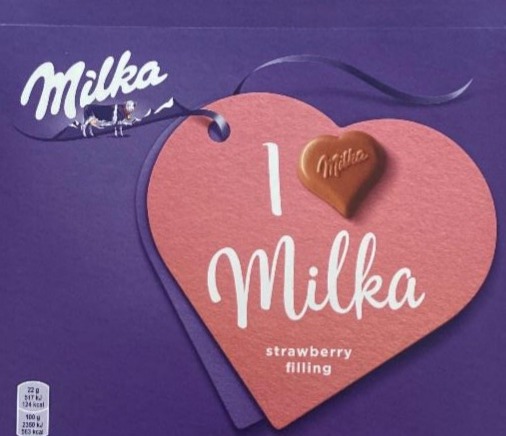 Фото - Цукерки з кремово-полуничною начинкою в молочному шоколаді Milka
