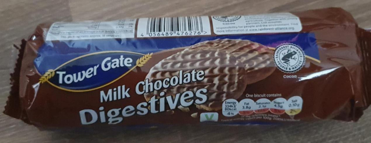 Фото - Печиво в молочному шоколаді Milk Chocolate Digestives Tower Gate