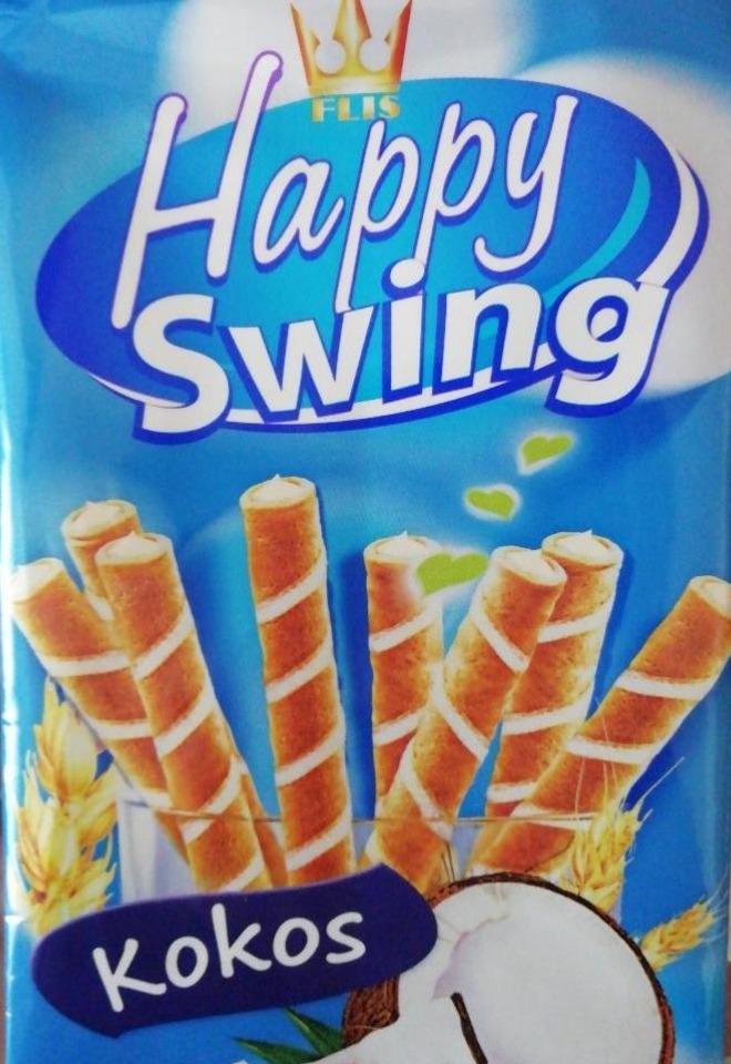 Фото - Вафельні трубочки з кокосом Happy Swing Flis