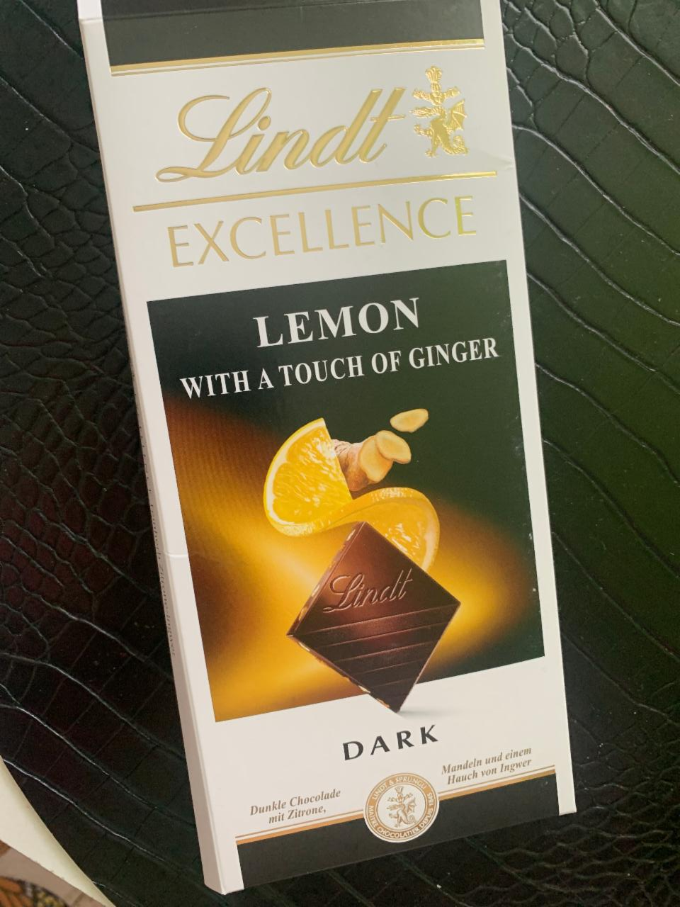 Фото - Шоколад чорний з лимоном та імбиром Lindt