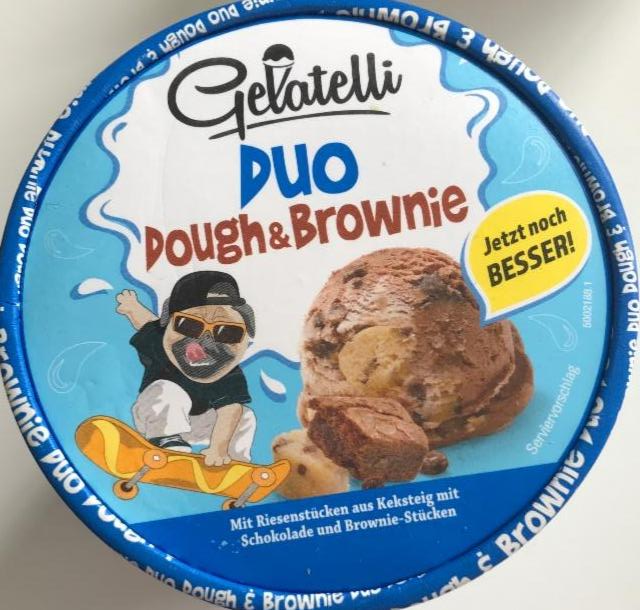 Фото - Морозиво шоколадне Duo dough&brownie Gelatelli