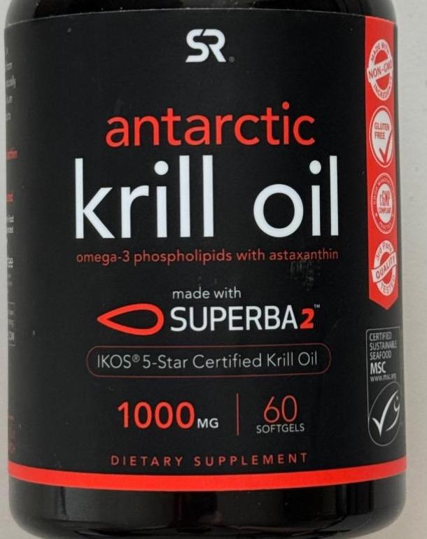 Фото - Antarctic Krill Oil Omega-3s EPA & DHA + Astaxanthin Sports research