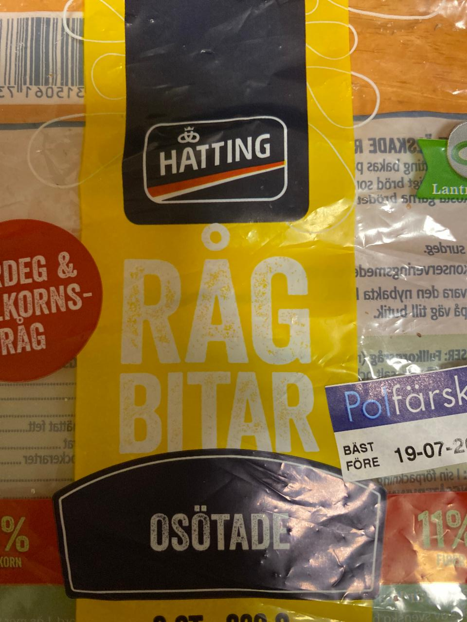 Фото - Хліб цільнозерновий Råg Bitar Hatting