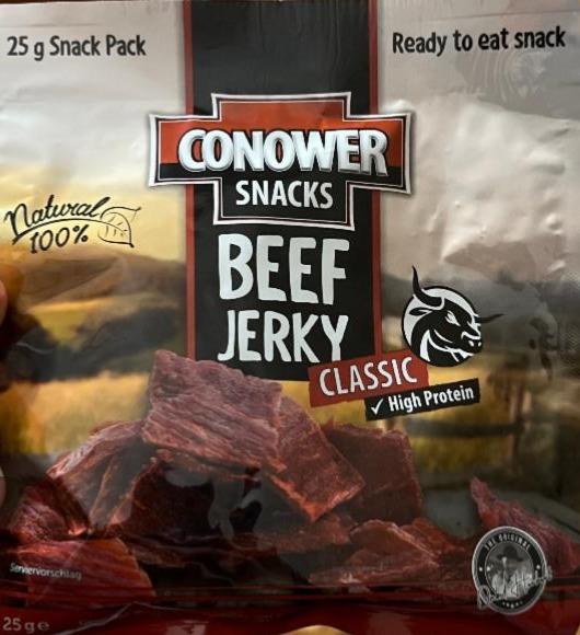 Фото - Сиров‘ялене м‘ясо Beef Jerky Conower Snacks