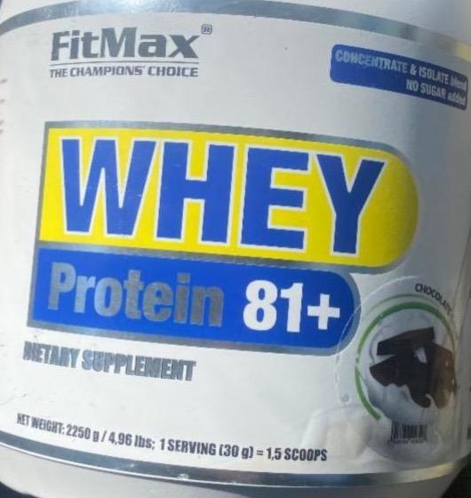 Фото - whey protein 81+ FitMax