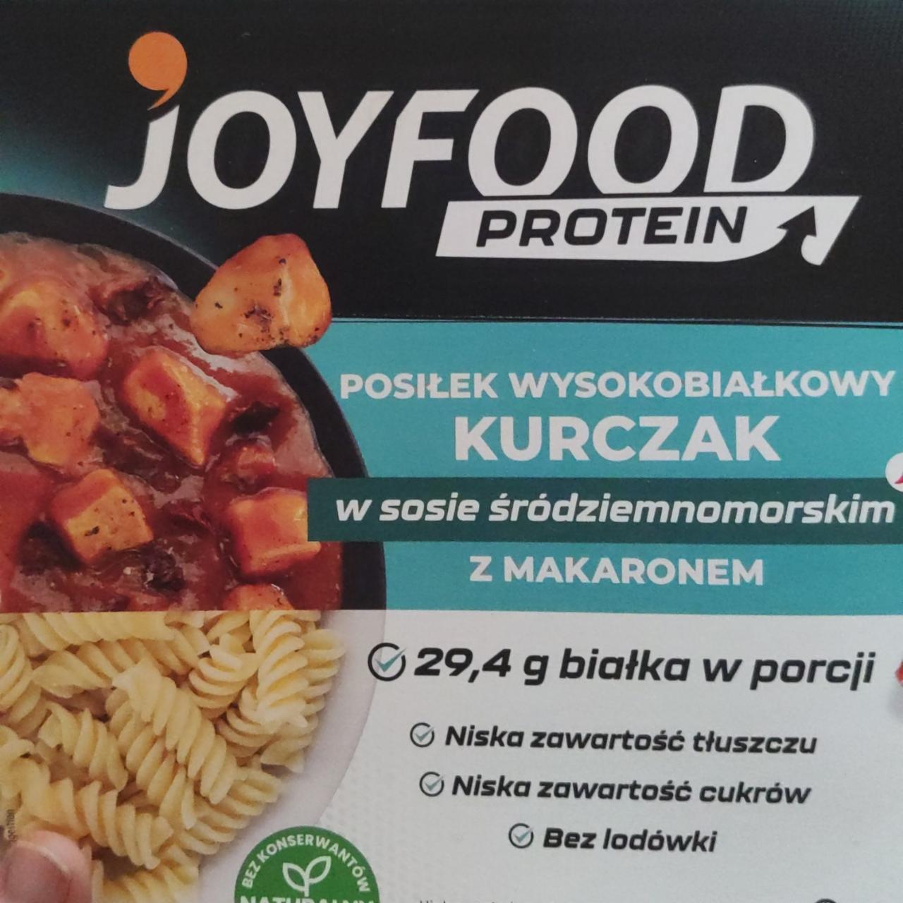 Фото - Posiłek wysokobiałkowy kurczak w sosie śródziemnomorskim z makaronem Joyfood protein