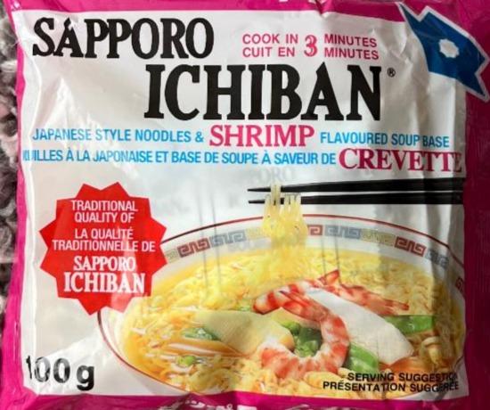 Фото - Ichiban Noodles & Shrimp Flavored Soup Japanese Style Sapporo