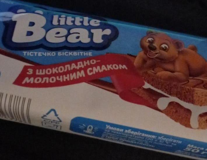 Фото - Тістечко бісквітне Little Bear з шоколадно-молочним смаком Своя Лінія