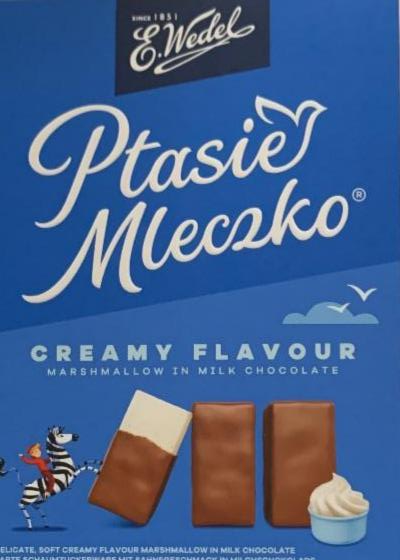 Фото - Маршмелоу з вершковим смаком у молочному шоколаді Ptasie mleczko E.Wedel