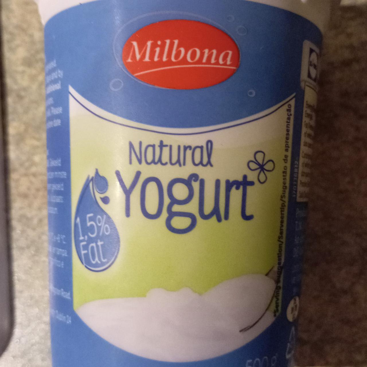 Фото - Natural yogurt 1.5% Milbona