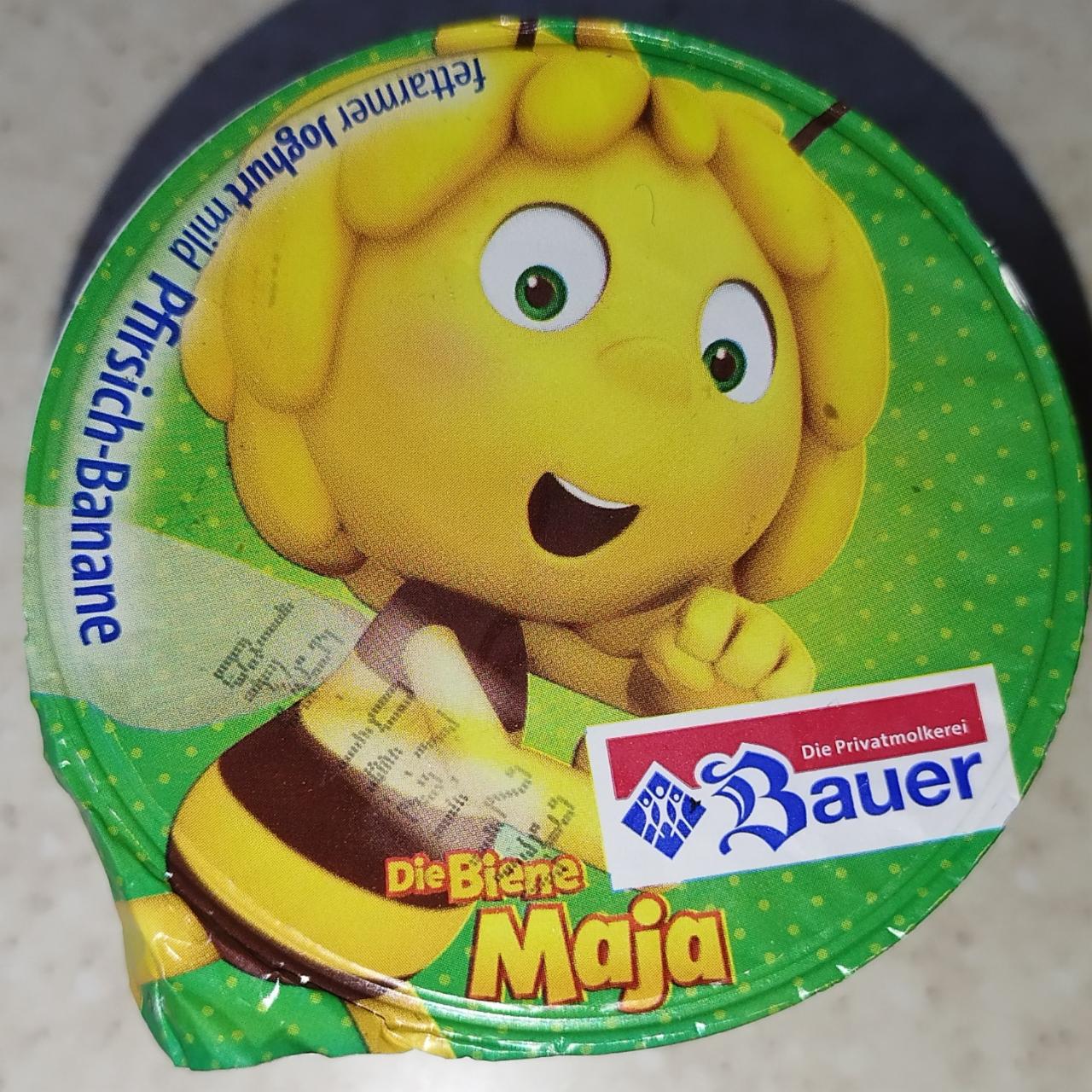 Фото - М'який фруктовий йогурт персик-банан Bauer