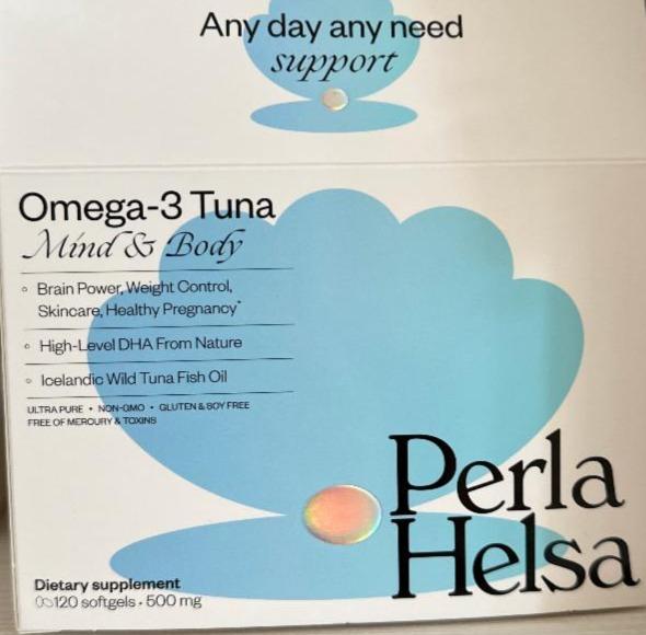 Фото - Добавка дієтична Омега-3 з м'яса тунця Perla Helsa
