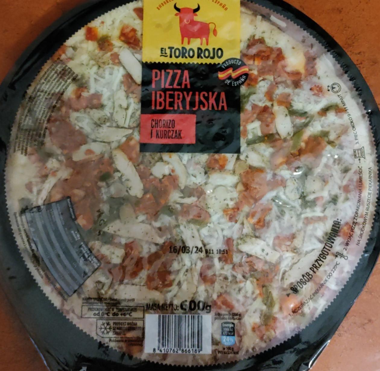 Фото - Pizza Iberyjska Chorizo Kurczak El Toro Rojo