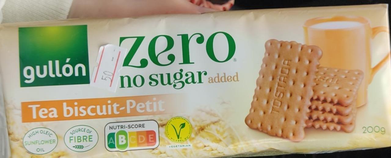 Фото - Печиво без цукру Tea Biscuits Petit Zero No Sugar Added Gullon