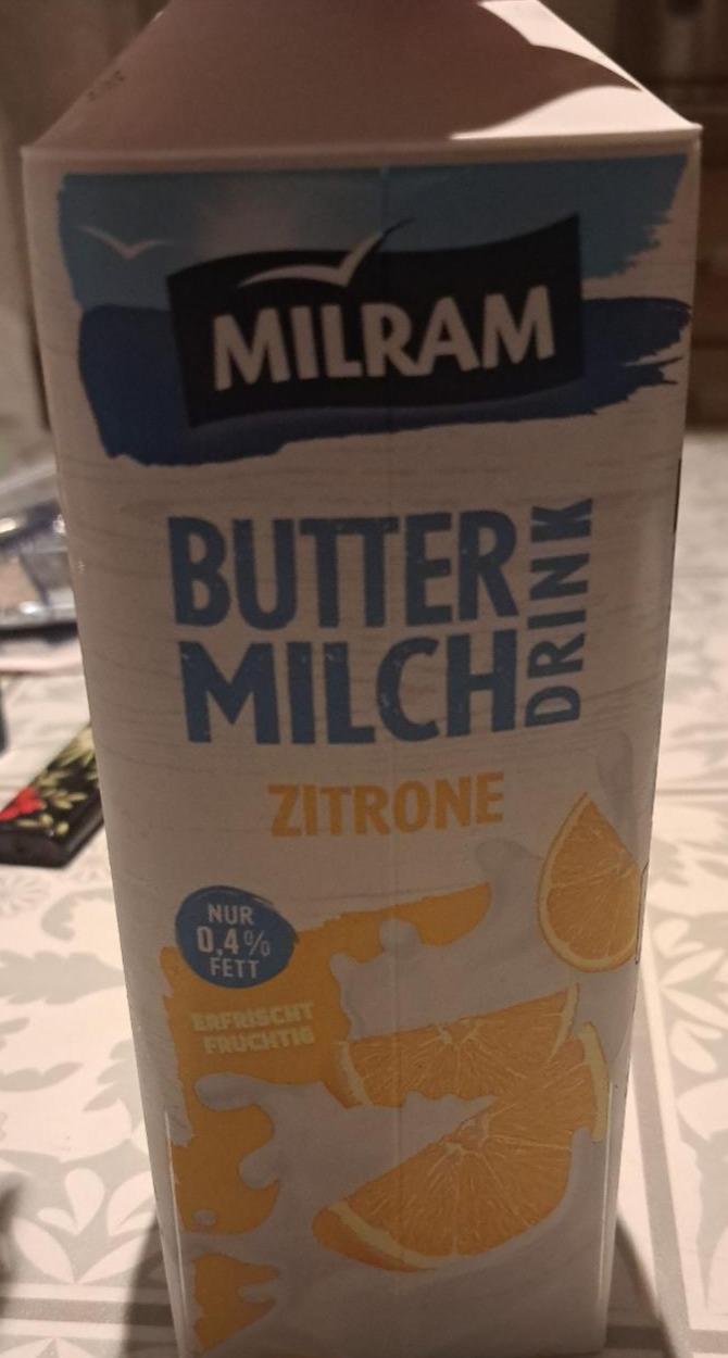 Фото - Butter milch drink zitrone 0.4% Milram