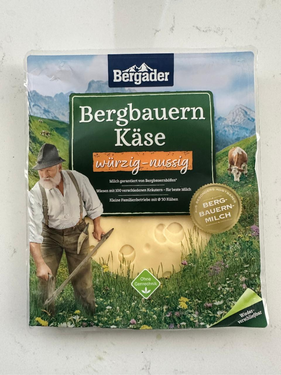 Фото - Bergbauern Käse würzig-nussig Bergader