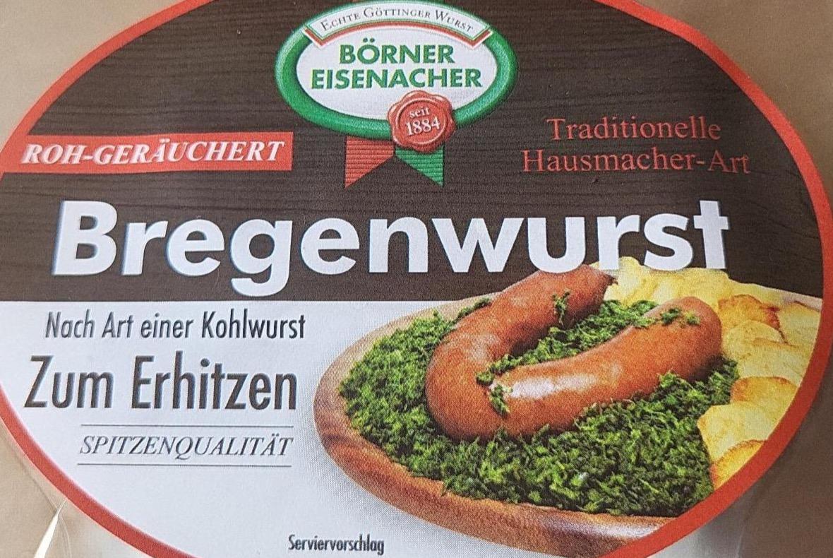Фото - Bregenwurst geräuchert Börner Eisenacher