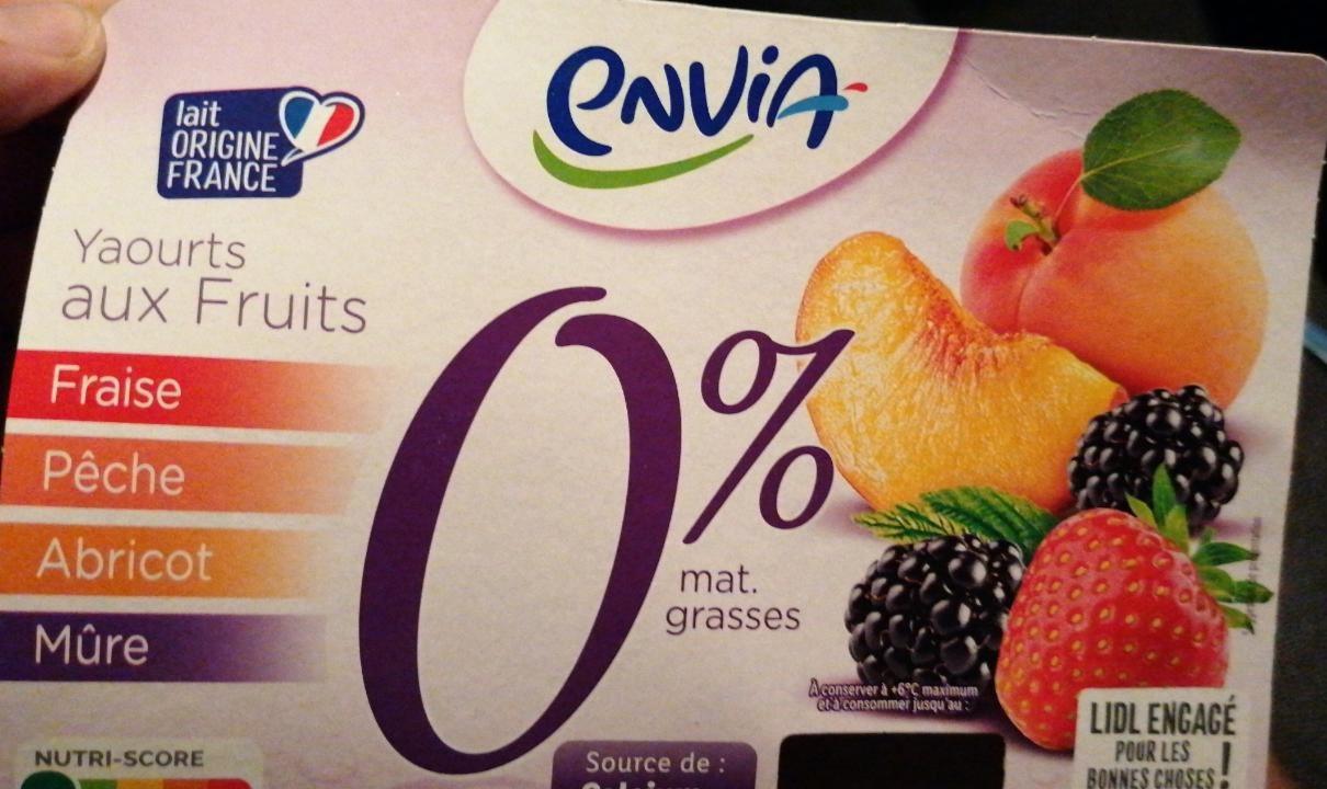 Фото - Yaourt aux fruits 0% Envia