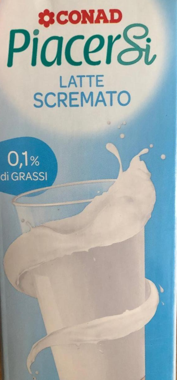 Фото - Знежирене молоко PiacerSi 0.1 % жиру Conad
