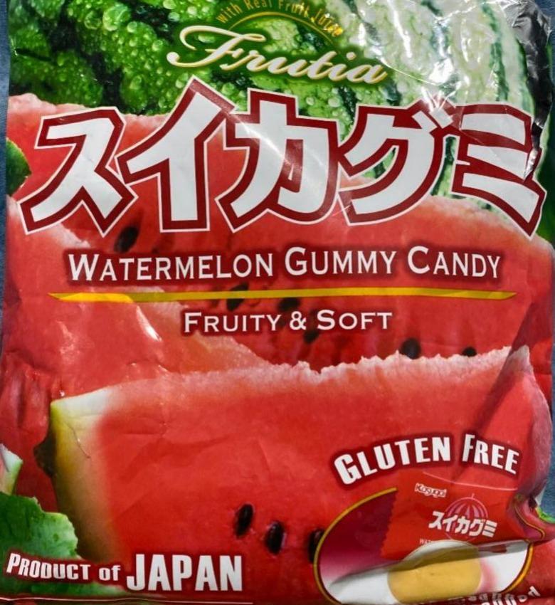Фото - Kasugai Frutia Watermelon Gummy Candy Lidl