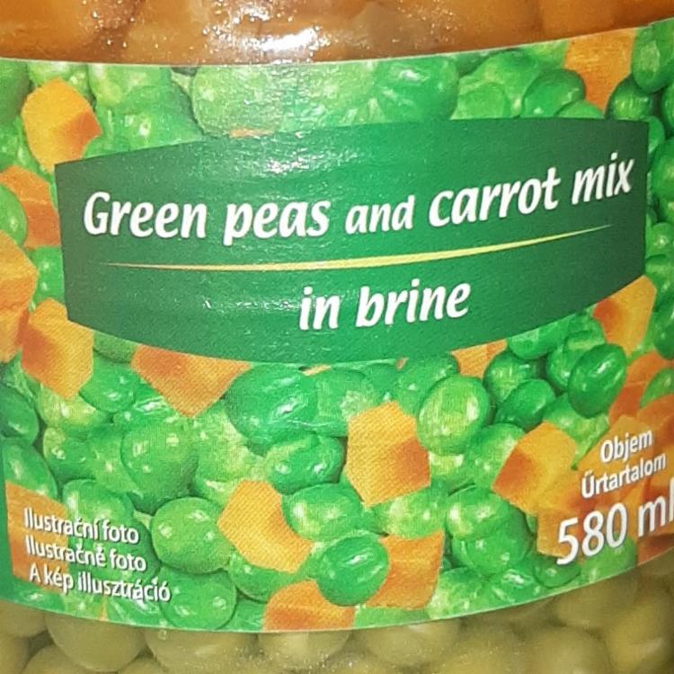 Фото - Green peas and carrot mix in brine Gaston