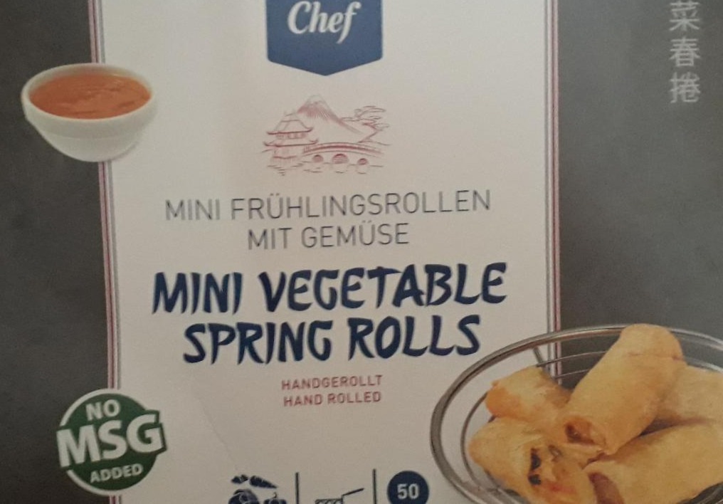 Фото - Міні-спрінгроли овочеві заморожені Mini Vegetable Spring Rolls Metro Chef