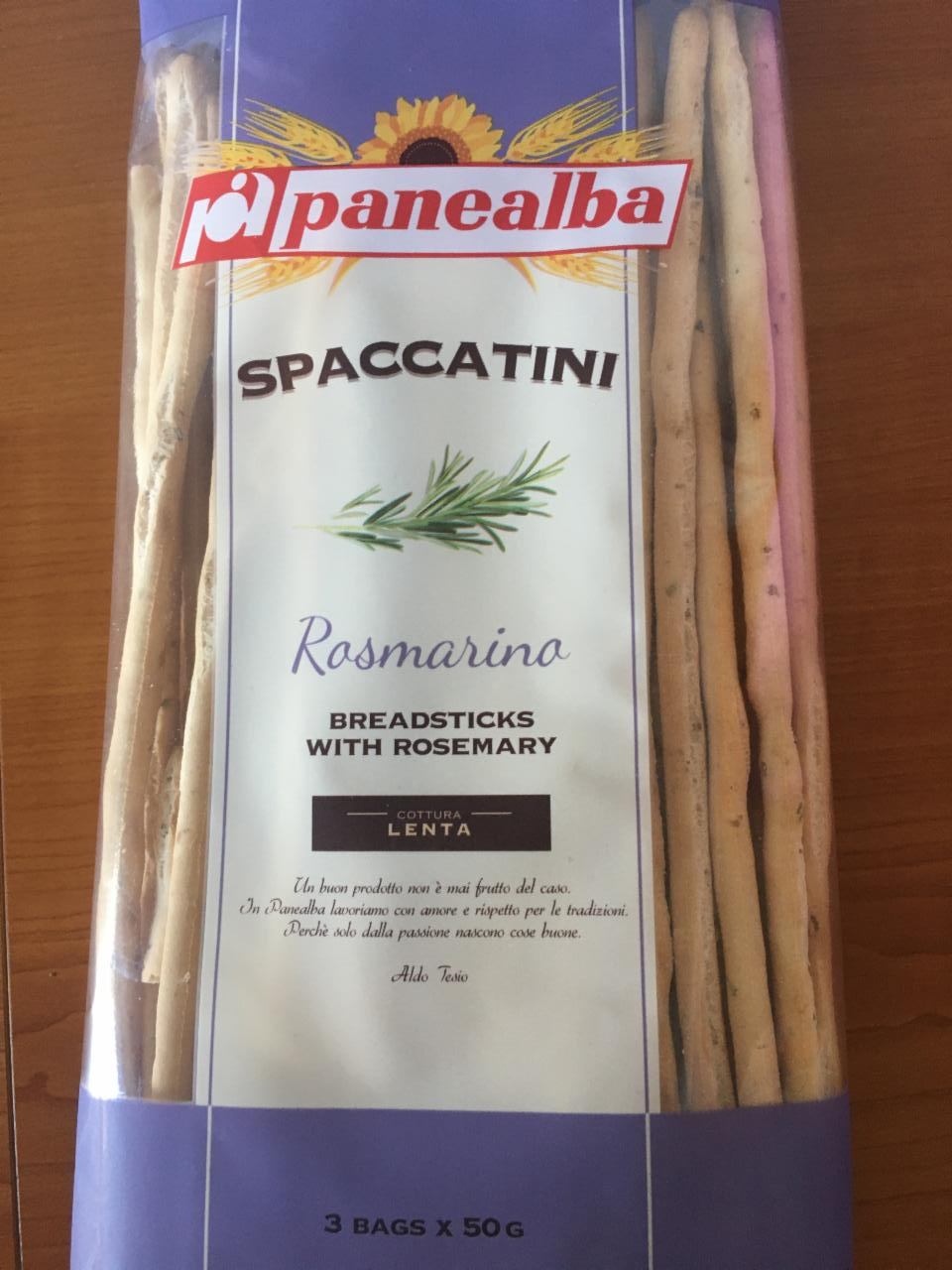 Фото - Spaccatini Rosmarino breadsticks Panealba