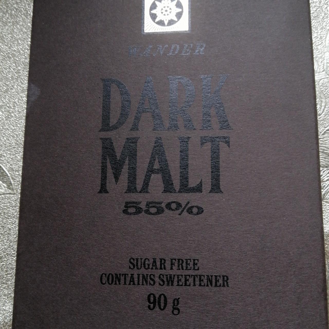 Фото - Шоколад чорний 55% Dark Malt Wander
